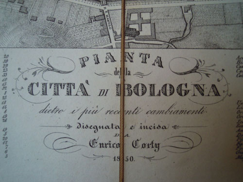 Enrico Corty Pianta Bologna 1850