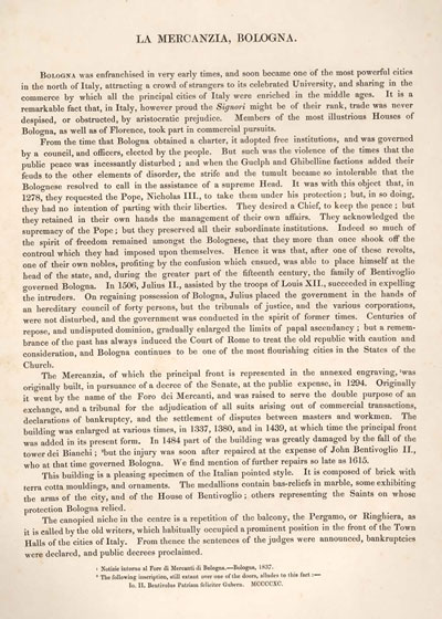 mercanzia moore 1843 Bologna
