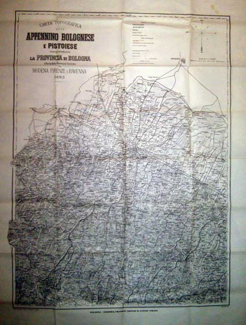 Carta topografica appennino