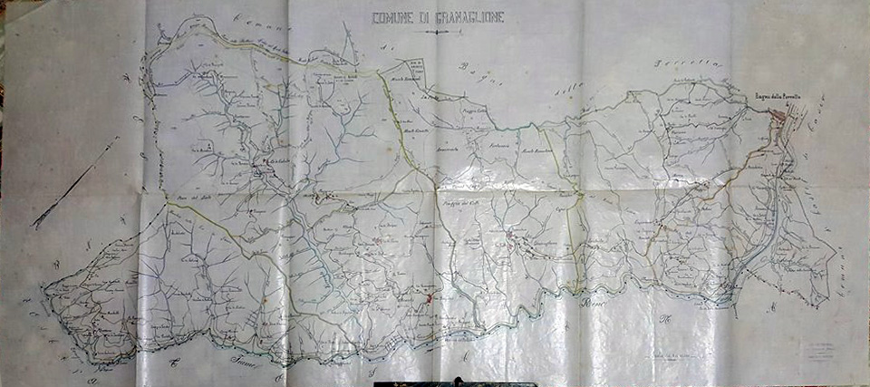 Granaglione carta topografica