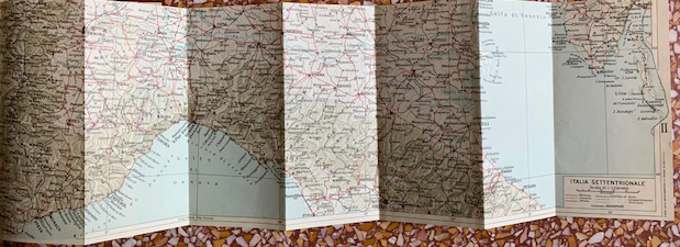Italia settentrionale carta touring 1937