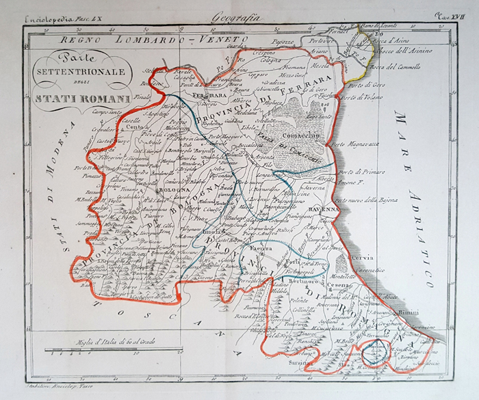 Parte settentrionale degli Stati Romani