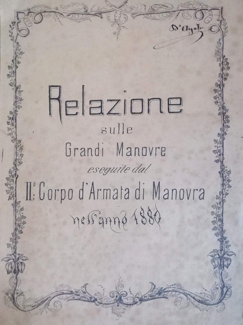 Relazione GrandiManovre 1880