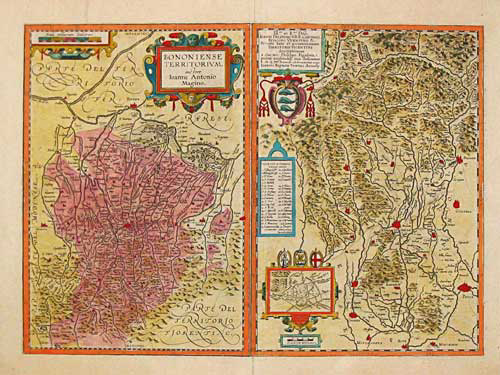 Ortelius Bologna Vicenza 1609