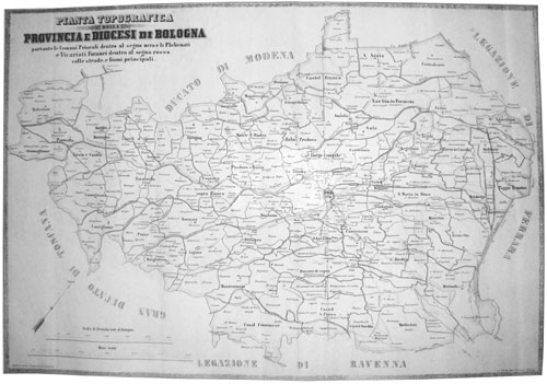 carta topografica provincia diocesi bologna