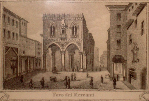 Palazzo Mercanzia Bologna Hess 1857