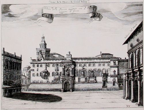 Blaeu Mortier Piazza Maggiore Palazzo maggiore 1705