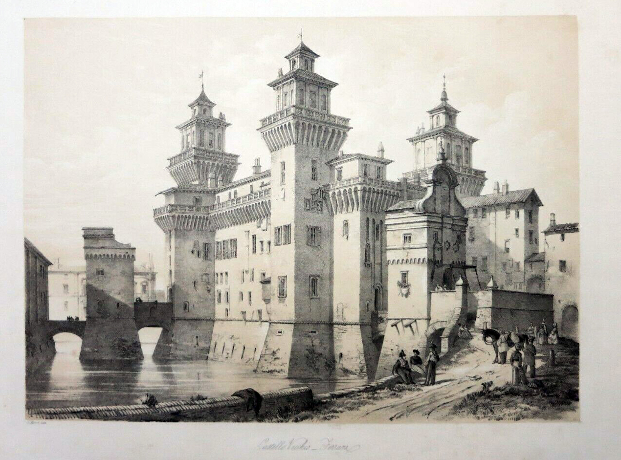 Castello estense, Moore, 1843