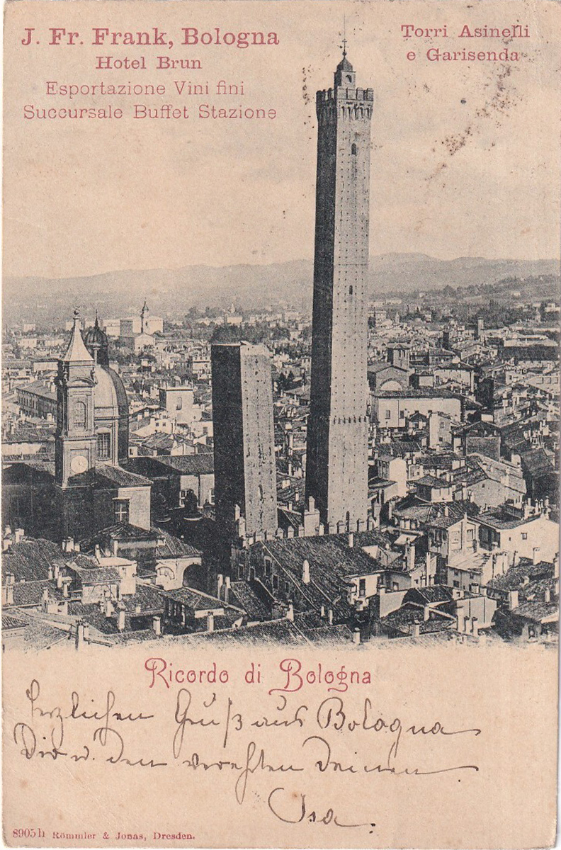 Torri Asinelli e Garisenda, 1899 Torri Asinelli e Garisenda, 1899
