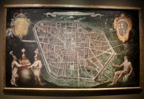 Grande pianta della città (1630) - olio su tela