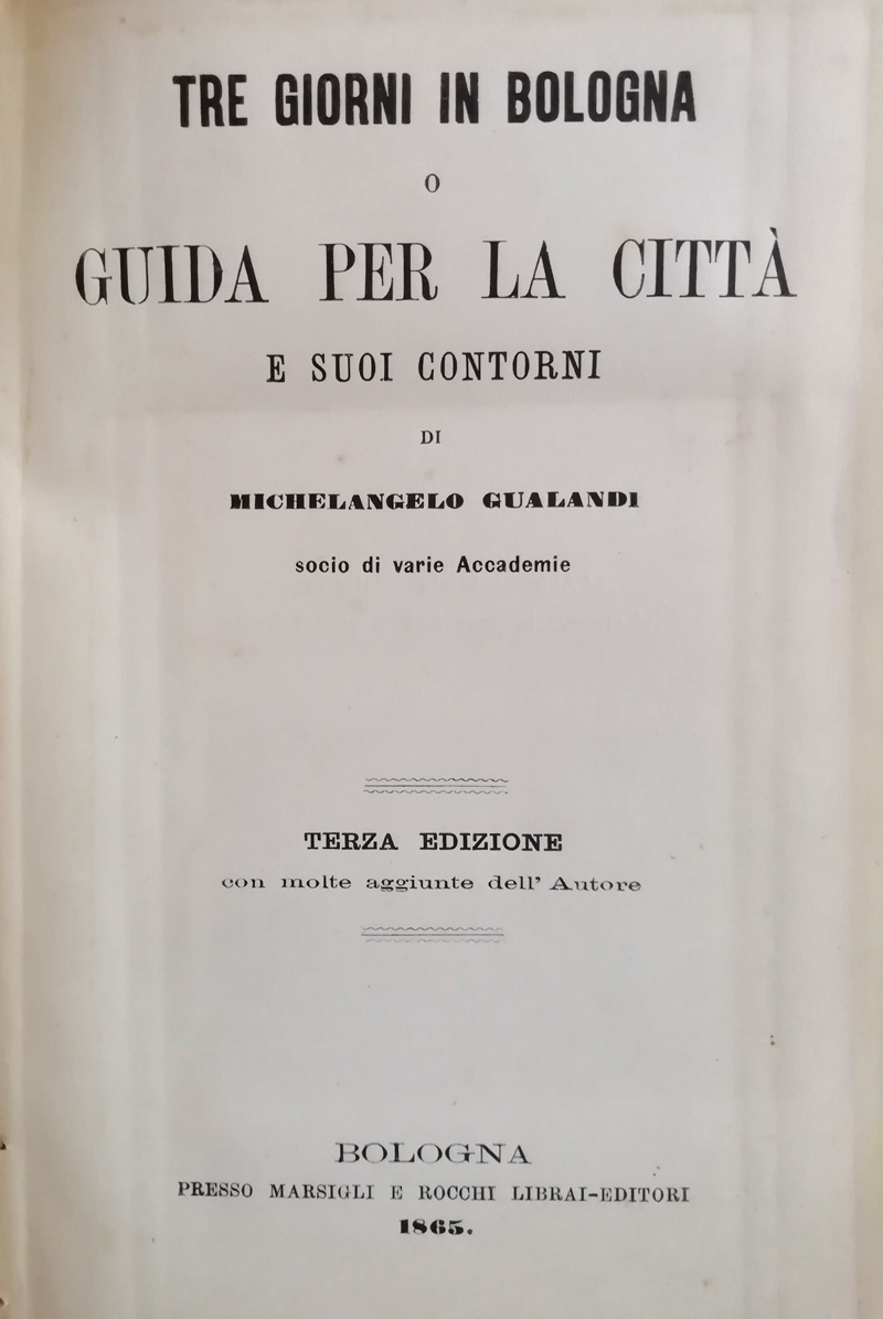 Marsigli Rocchi 1865 Bologna