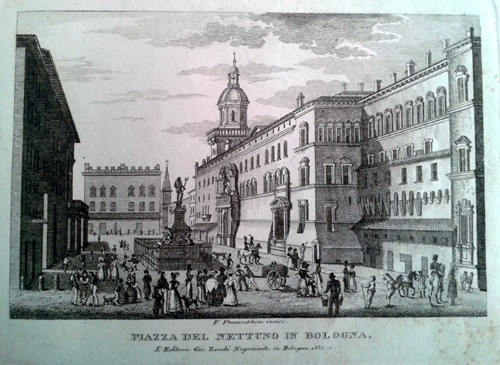 Piazza Nettuno Zecchi 1833-1840