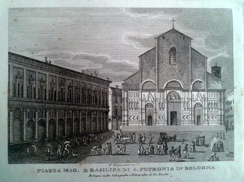 Piazza Maggiore San Petronio Zecchi 1833-1840