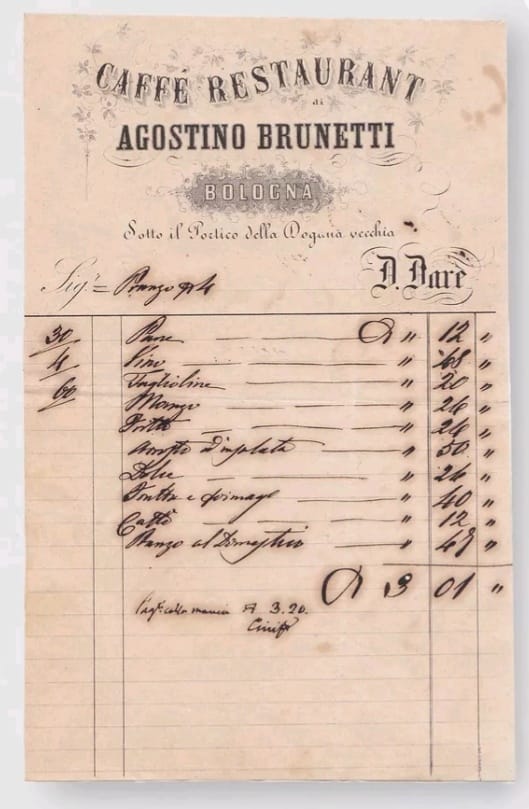 conto Brunetti 1860