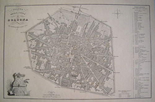 Francesco Vallardi Pianta Bologna 1865