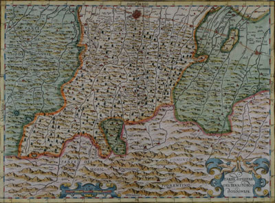 Parte Alpestre del Territorio Bolognese - G.A. Magini (1599, ed. 1620)