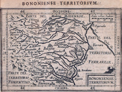 Bononiense Territorium - A. Ortelius (1609)