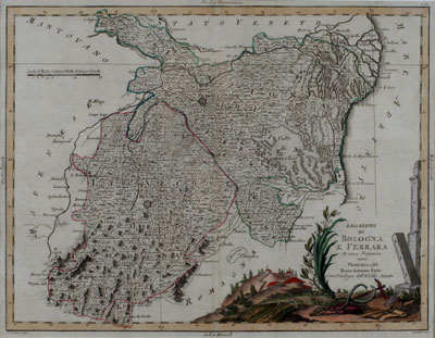 Legazioni di Bologna e Ferrara di nuova Projezione - A. Zatta (1783)