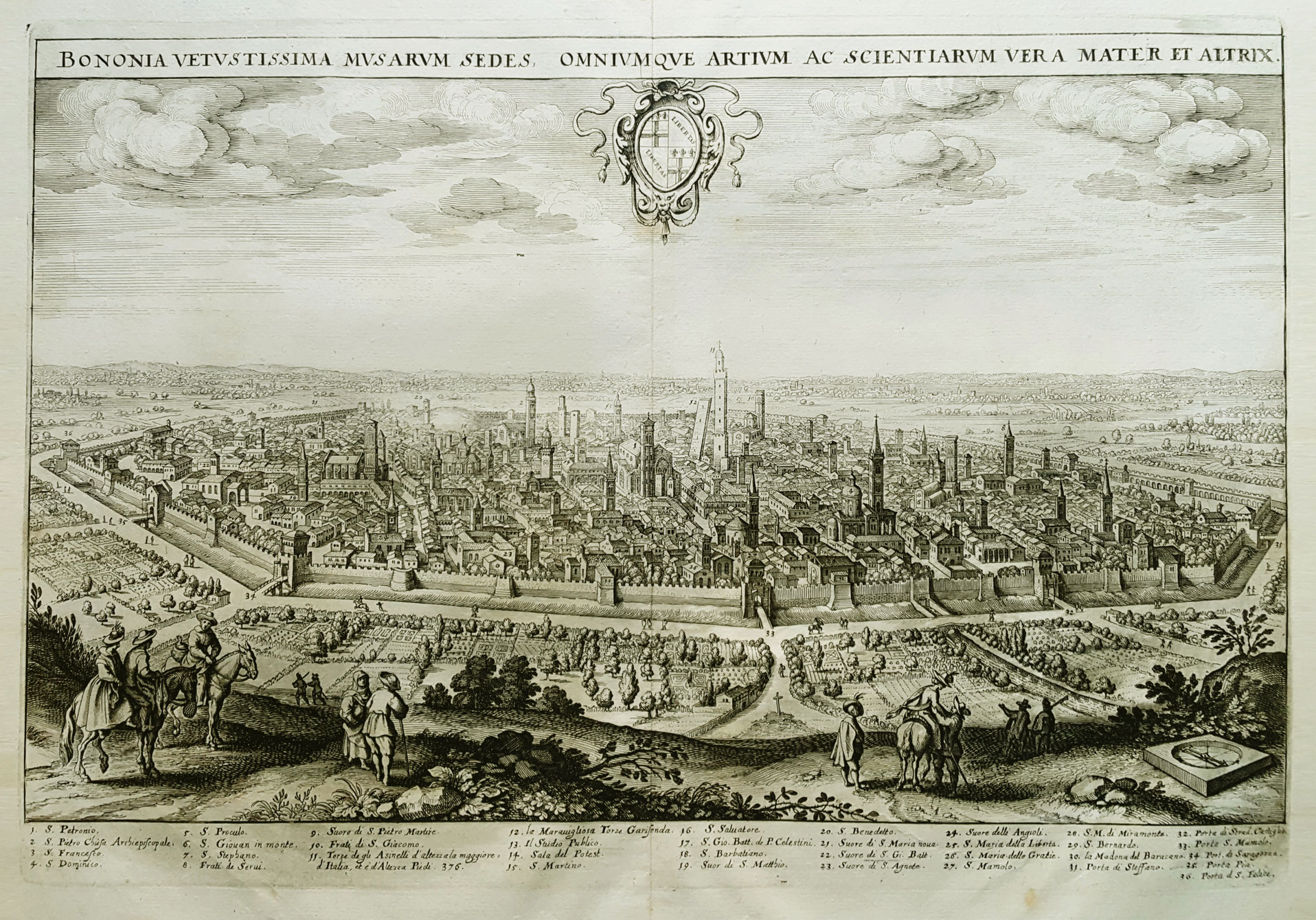 Bologna Veduta Merian