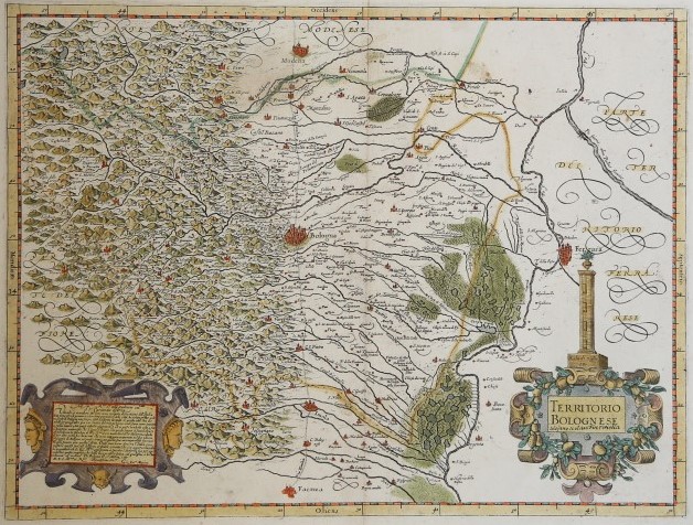 territorio bolognese Magini 1595