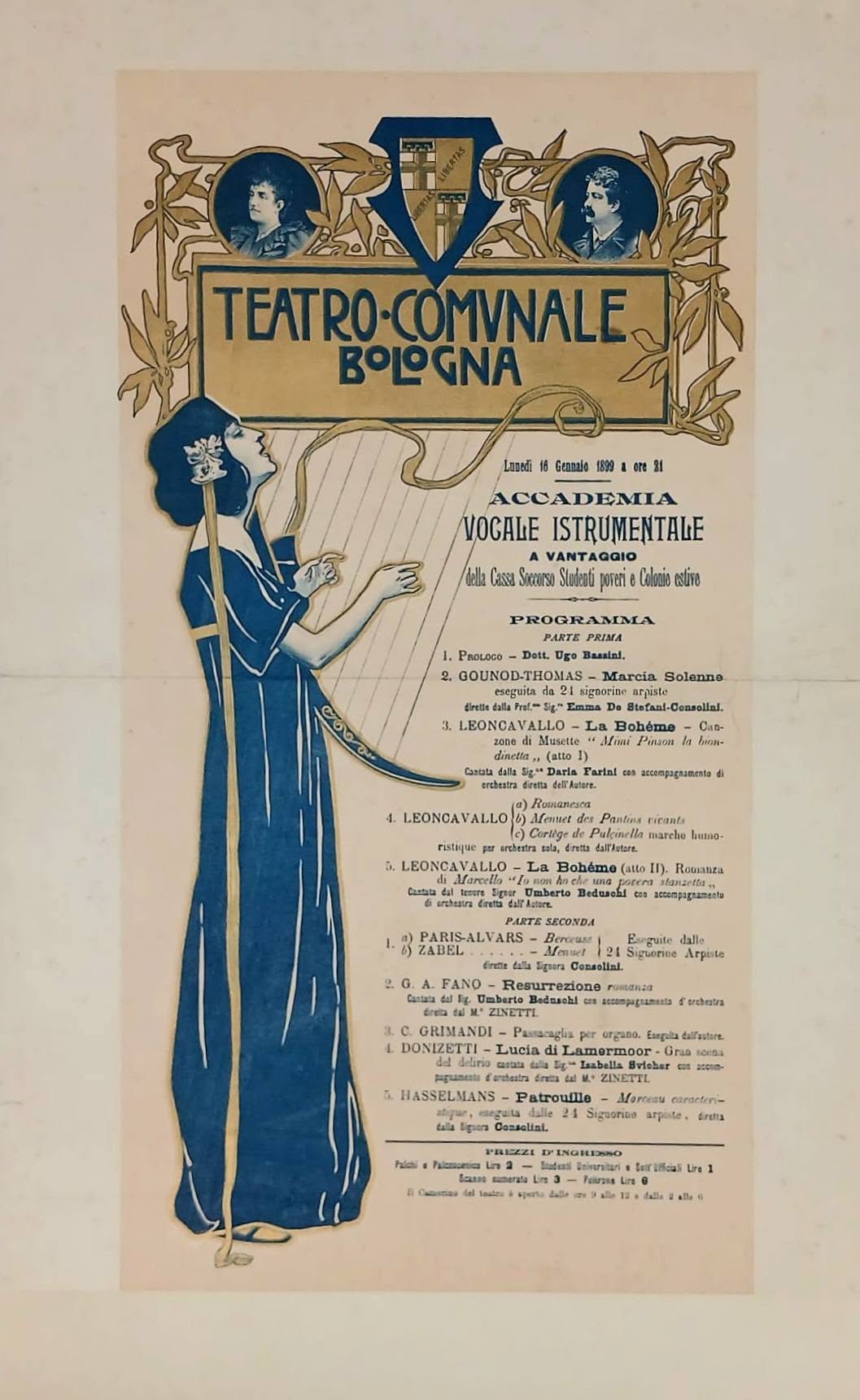 Teatro Comunale Bologna, 1899 Teatro Comunale Bologna, 1899